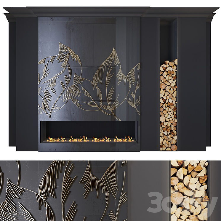 MODERN FIREPLACE LEAVES1 