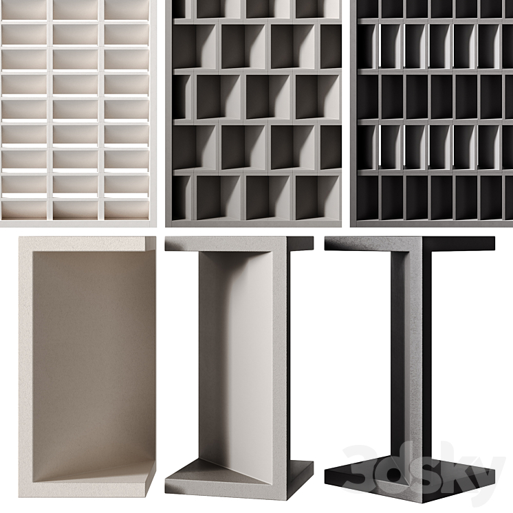 MODULAR DECORATIVE PARTITION MISTRAL MUTINA 