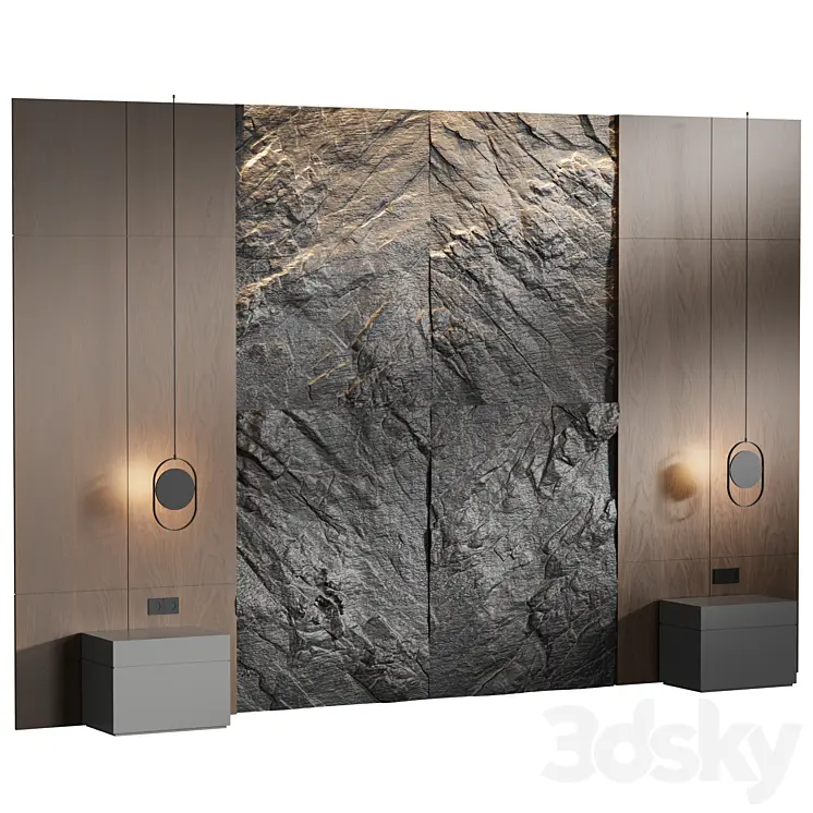 ROCK HEADBOARD 04 HEADBOARD 
