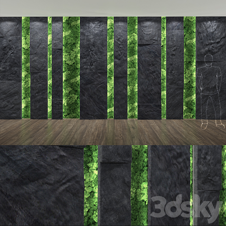 STONE MOSS WALL 