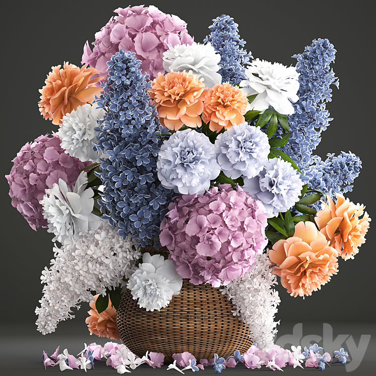 A_BOUQUET_OF_FLOWERS_84_LILAC_HYDRANGEA_BASKET_DECOR_PEONIES_ECO 