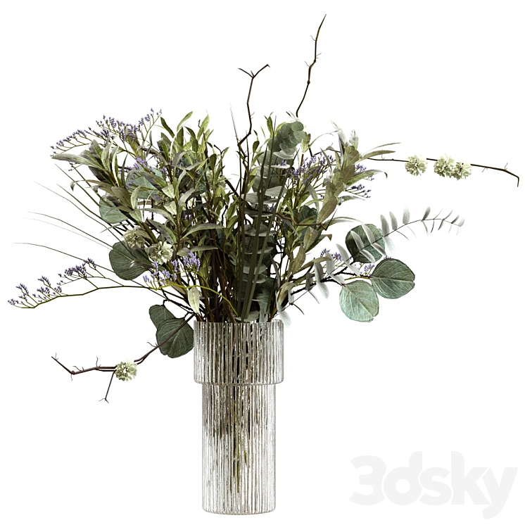 BOUQUET OF GREENERY BRANCHES EUCALYPTUS AND OLIVE 