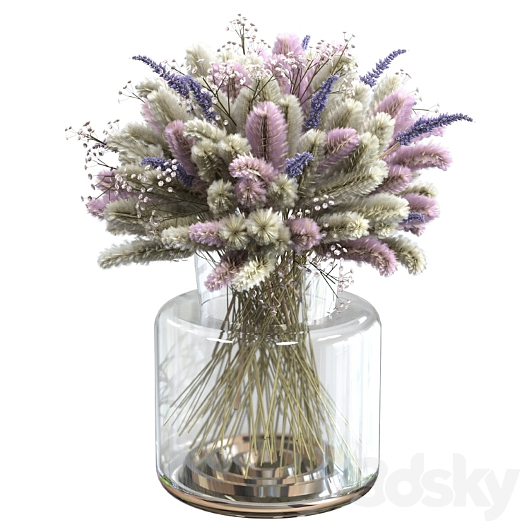 BOUQUET OF LAGURUS AND LAVENDER 