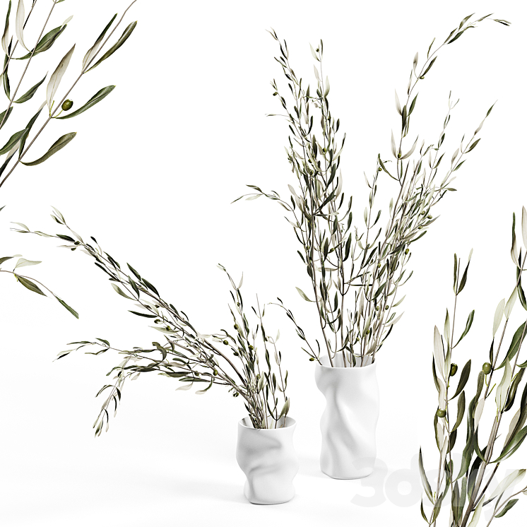 COLLAPSE VASE MENU WITH BRANCHES 