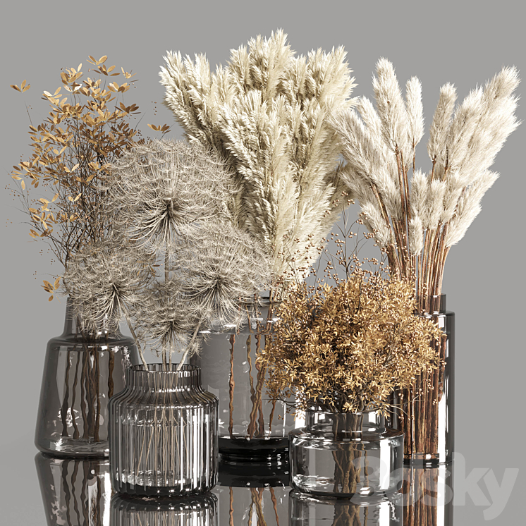 COLLECTION DRY PLANTS BOUQUET INDOOR 02 