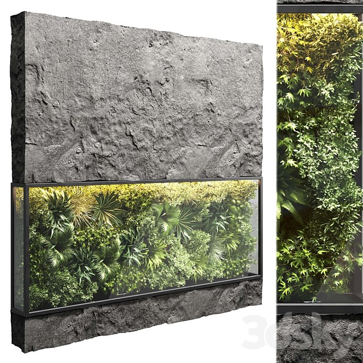 COLLECTION_OUTDOOR_PLANT_STAND_VERTICAL_GARDEN_WALL_GLASS_BOX_VASE 
