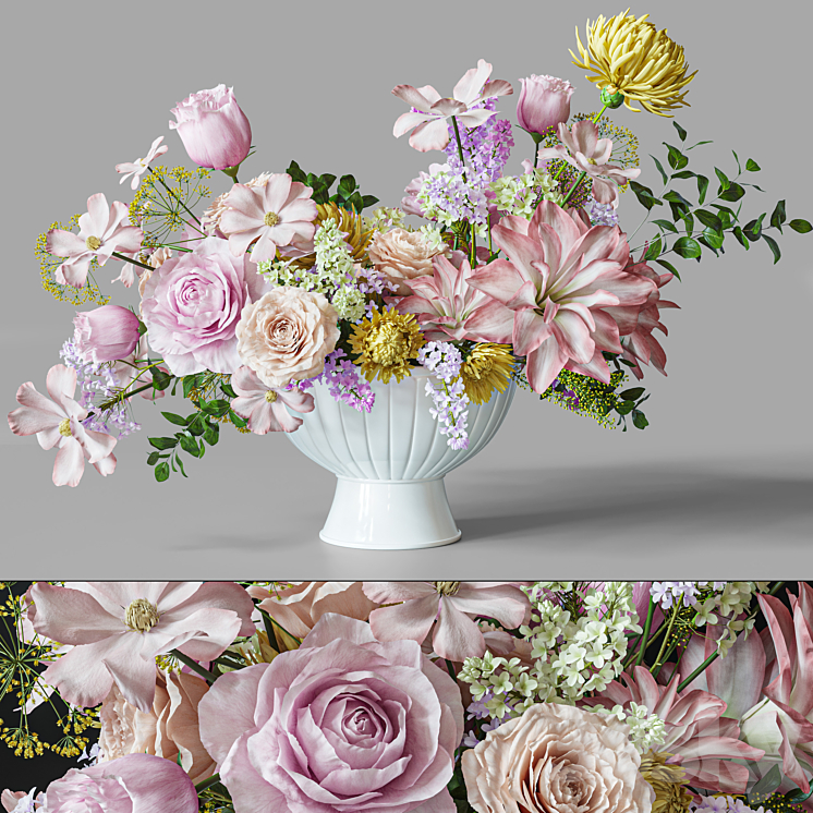 FLOWER SET 032 CENTERPIECE 