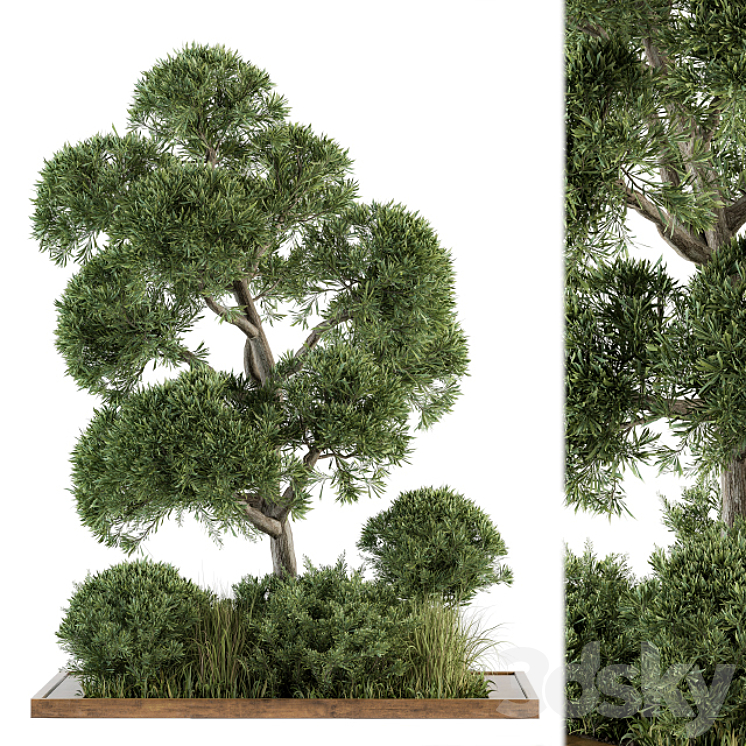 GARDEN SET TREE AND BUSH GARDEN SET 16 