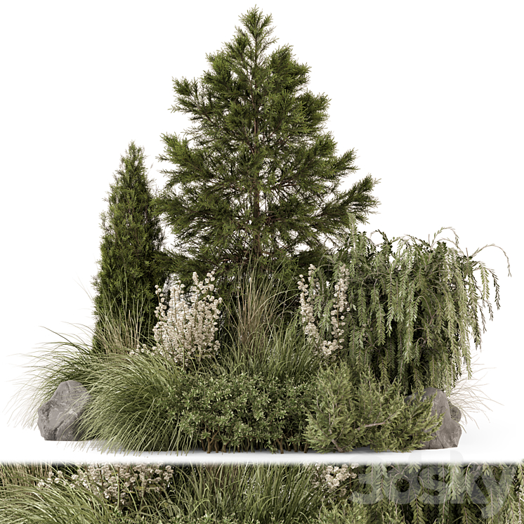 OUTDOOR PLANTS BUSH COLLECTION BUSH SET 1578 
