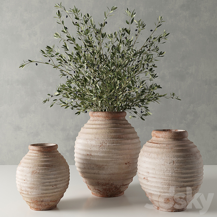 RESTORATION HARDWARE 19 TH C TERRA COTTA OLIVE JAR 