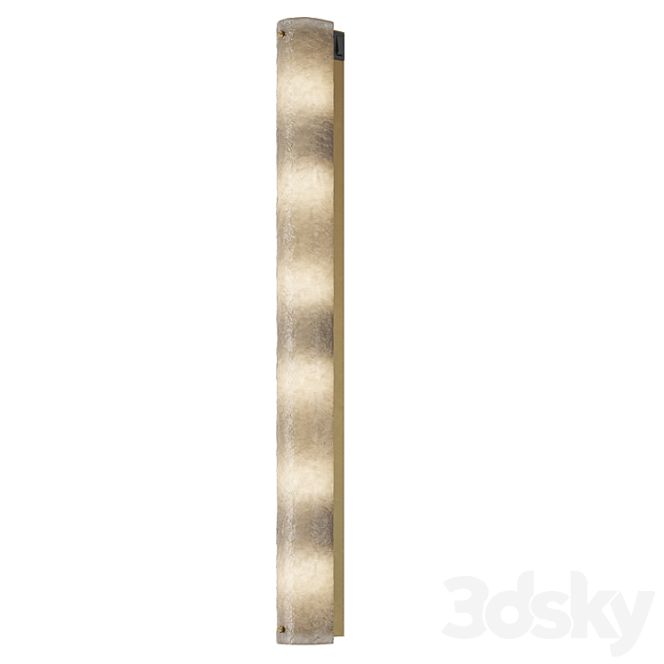 1STDIBS LARGE BLOWN MURANO GLASS AND BRASS WALL LIGHT 