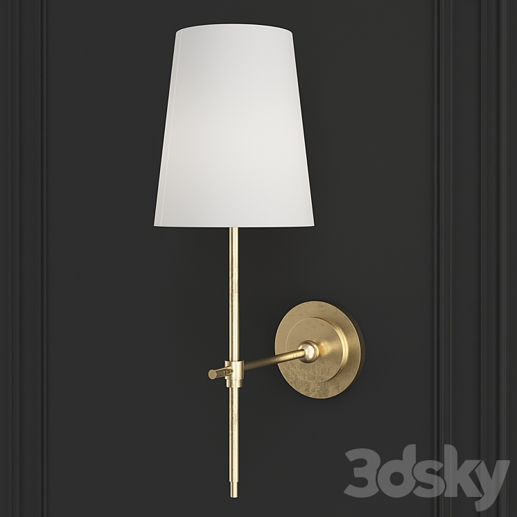 ADAMS WALL SCONCE WITH LINEN SHADE 
