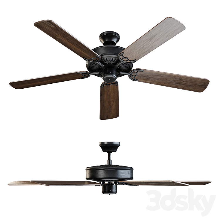 ALOHA BROWN CEILING FAN 