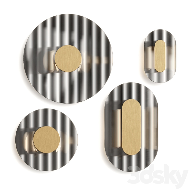 BAXTER BUTTON WALL LAMPS 