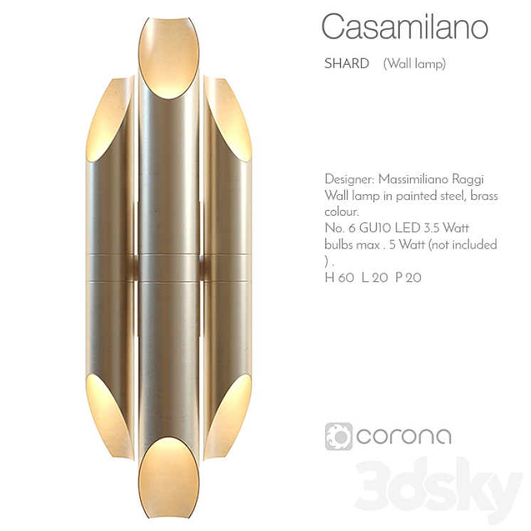 CASAMILANO SHARD WALL LAMP 