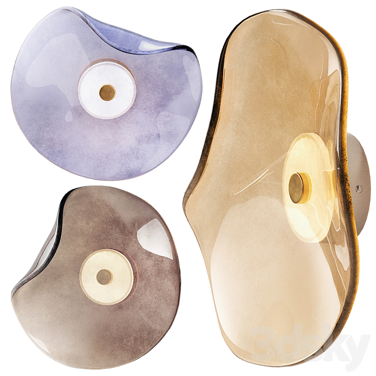 CONTEMPORARY WALL SCONCE WITH GLASS SHADE 
