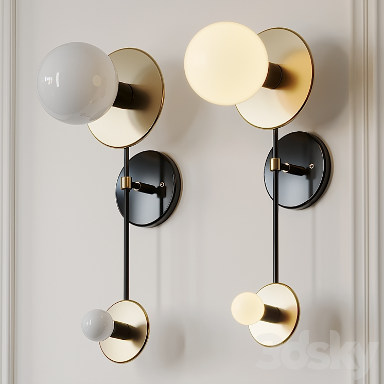 DOUBLE WALL BRASS SCONCE ETSY 