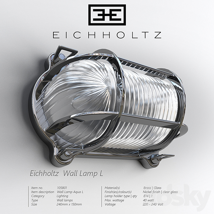 EICHHOLTZ WALL LAMP L 