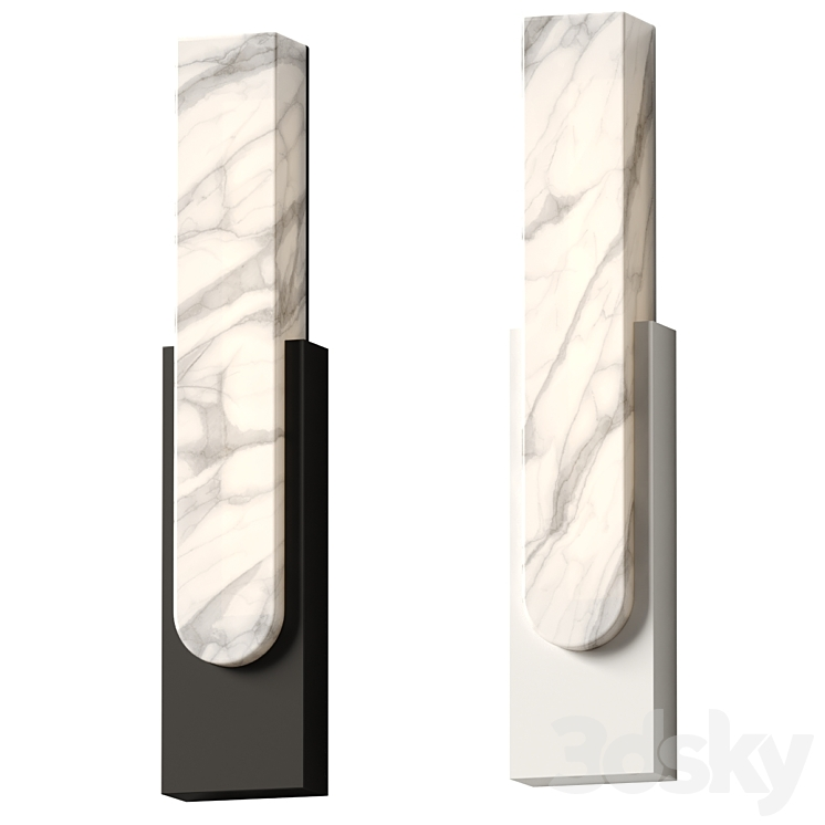 ELVI HOME MARTA MARBLE WALL LAMP 