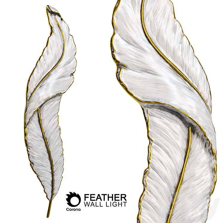 FEATHER WALL LIGHT 