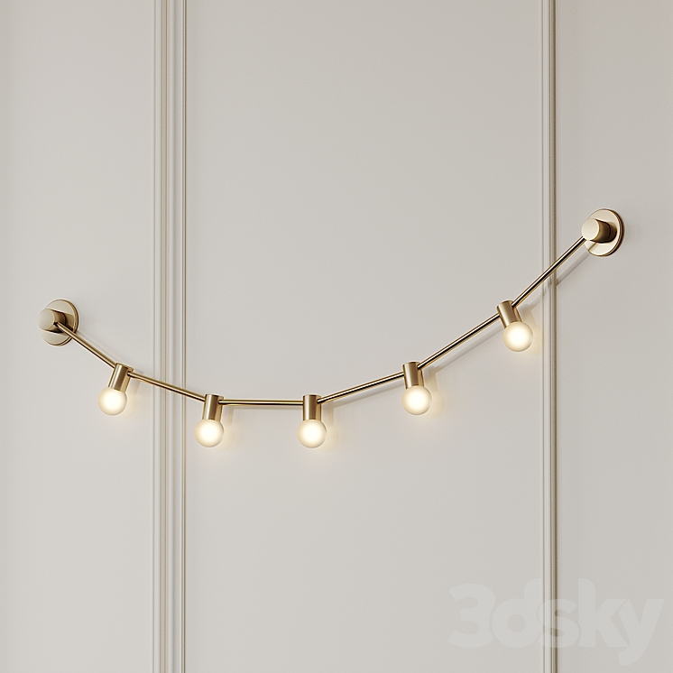 GARLAND OF JULY 14TH XS GOLD WALL SCONCE CVL LUMINAIRES 