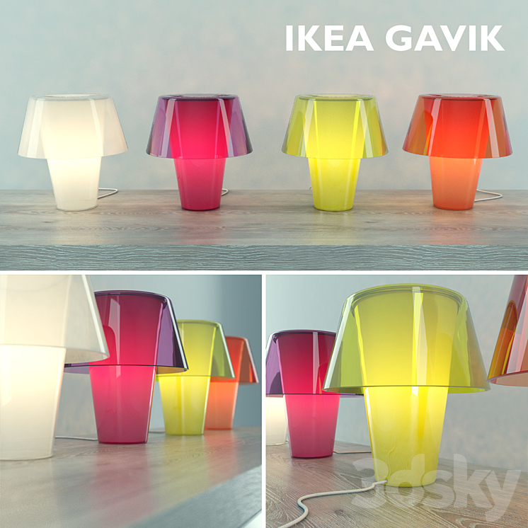 IKEA GAVIK LAMP SET 