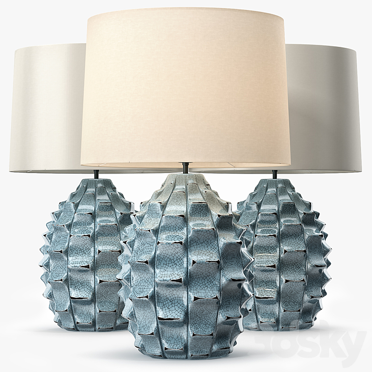 LUXDECO BAYERN TABLE LAMP TURQUOISE BASE 