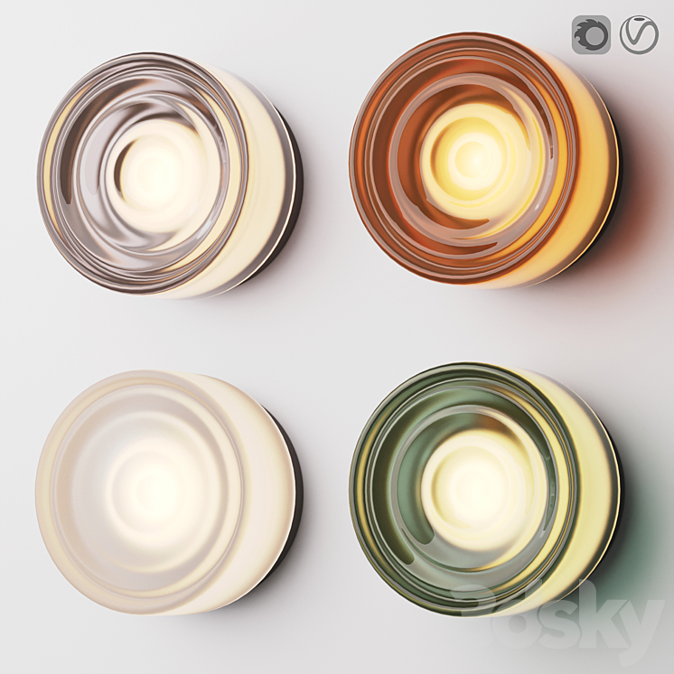RBW RIPPLE SCONCECEILING FLUSH MOUNT 