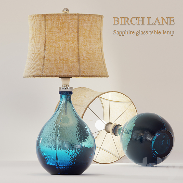 SAPPHIRE GLASS TABLE LAMP 