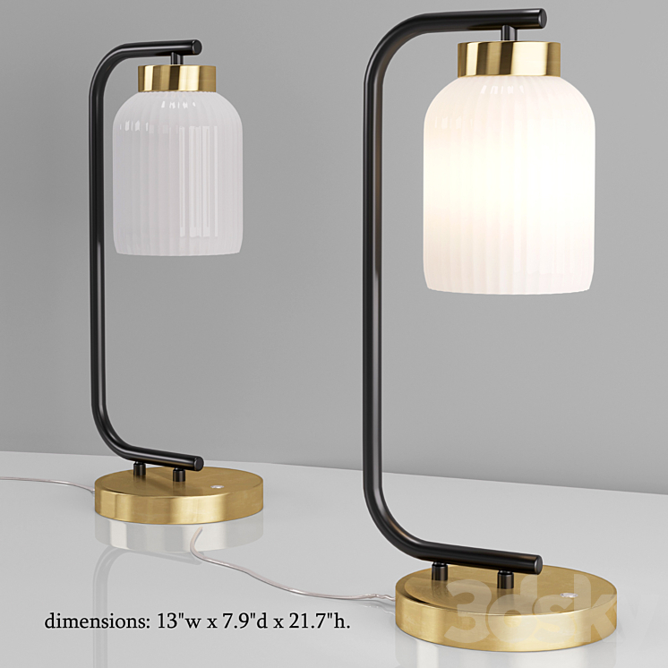 SUSPENDED GLASS TABLE LAMP 