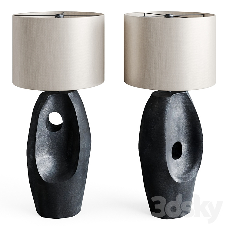TABLE LAMP PRIMITIVE BLACK 