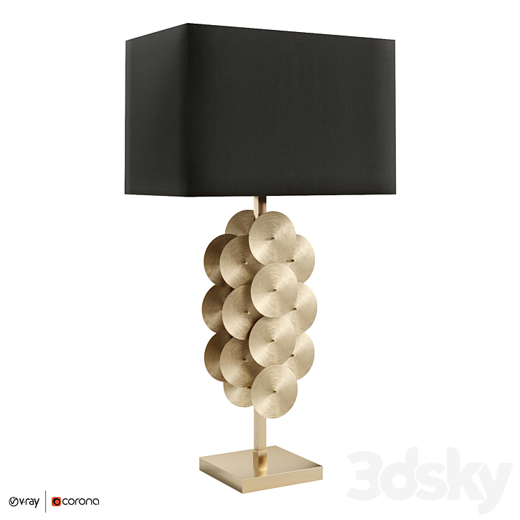 TABLE LAMP PUZZLE CIRCLES 