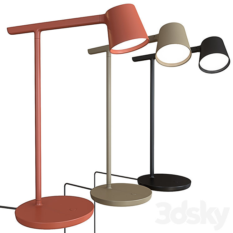 TABLE LAMP TIP LAMP COPPER BROWN BLACK OLIVE PACKSHOT 