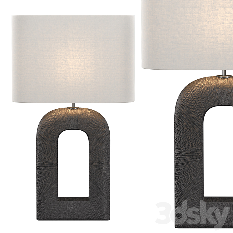 UTOPIA LARGE COMBED TABLE LAMP 