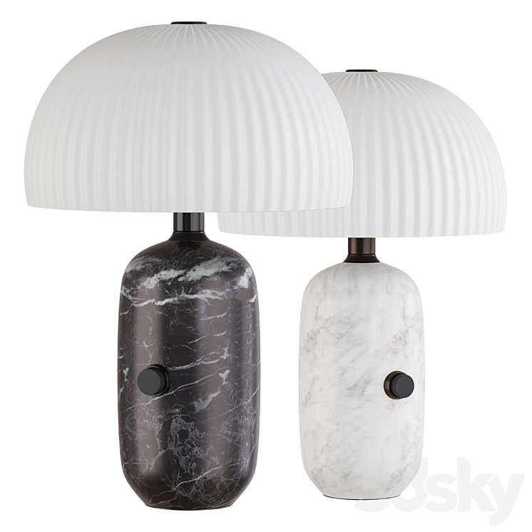 VIPP SCULPTURE LED MARBLE TABLE LAMP 