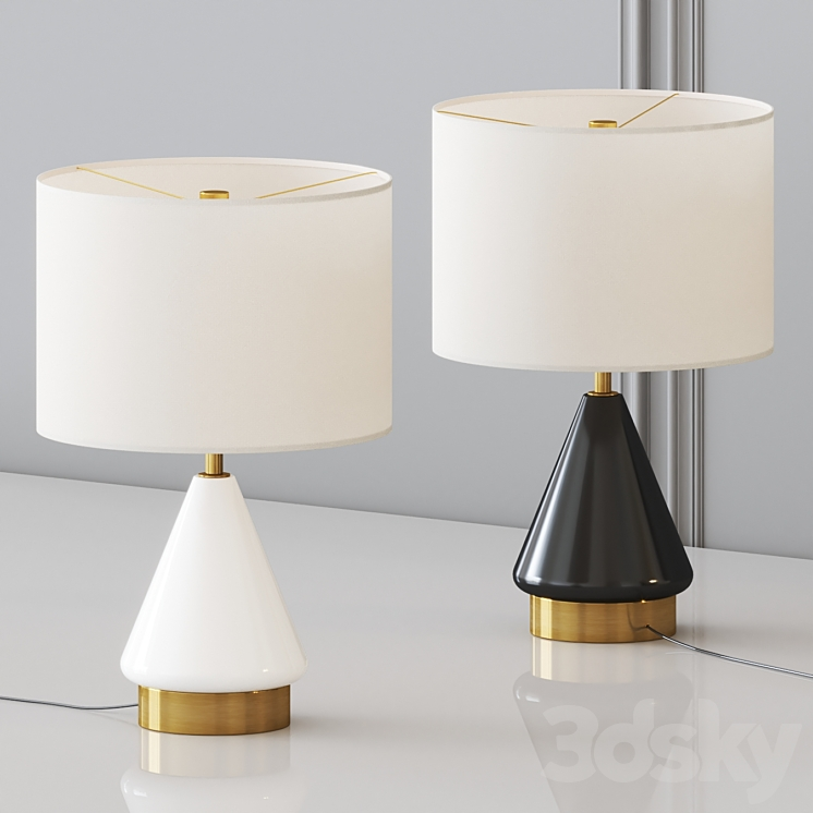 WEST ELM METALIZED TABLE LAMP 