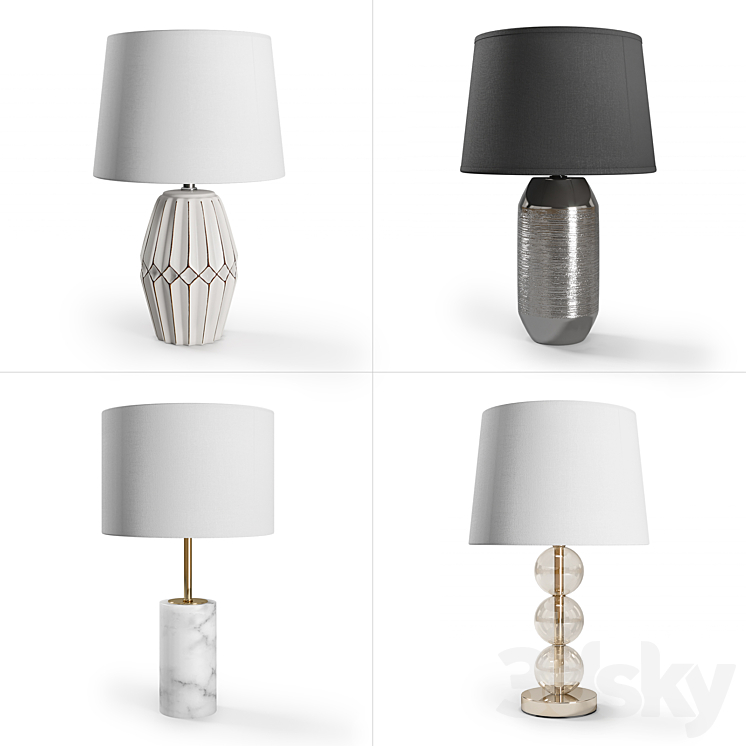 ZARA HOME LAMPS SET 1 