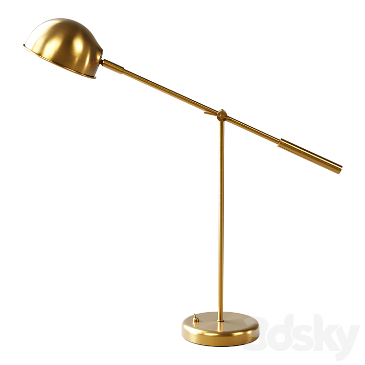 ZARA HOME THE GOLD METAL TABLE LAMP 
