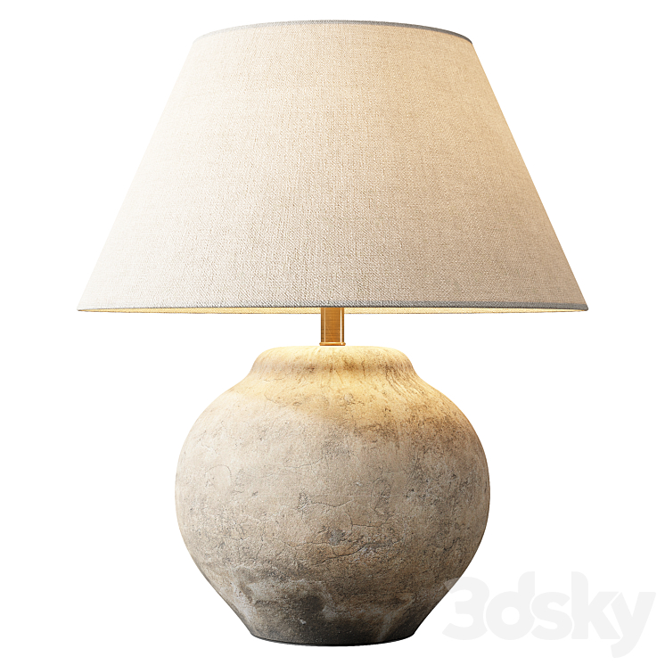 ZARA HOME THE LAMP WITH CERAMIC BASE AND AGED EFFECT 