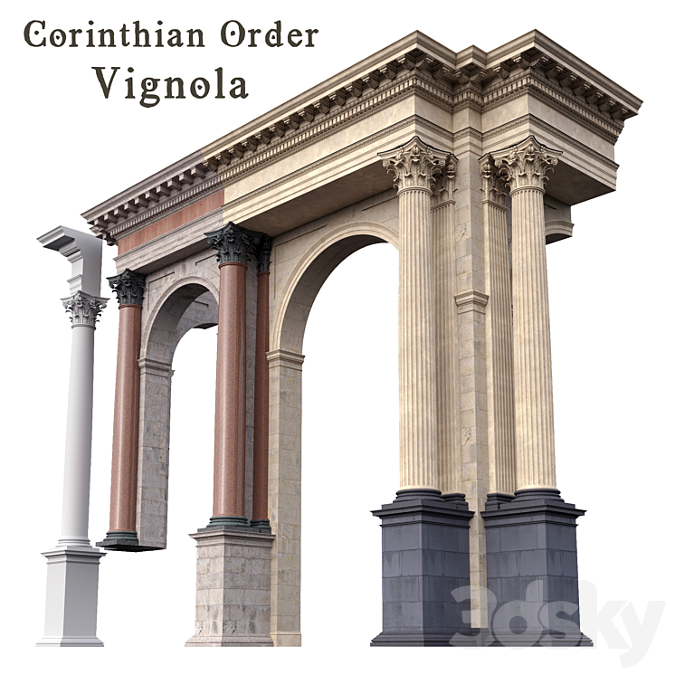 CORINTHIAN ORDER VIGNOLA COLUMN 