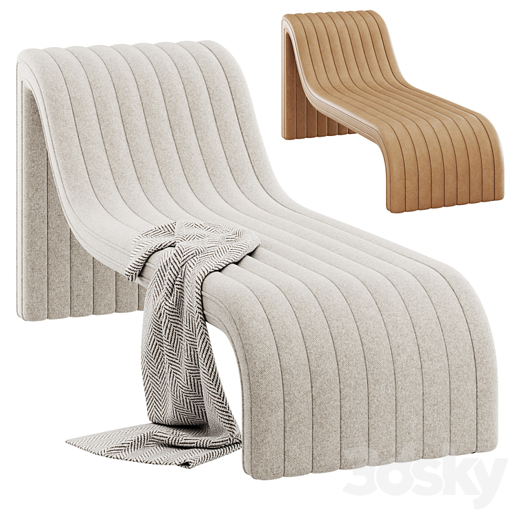 AUGUSTINE CHAISE LOUNGE FOUR HANDS 