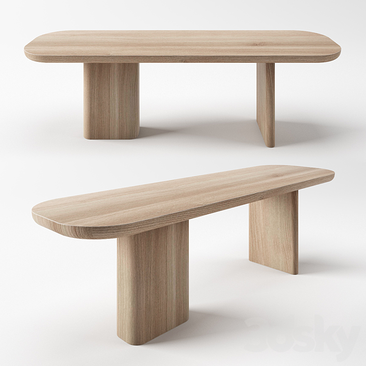 BENCH FROM THE SURF COLLECTION FROM THE IVAN CHUDOV WORKSHOP 