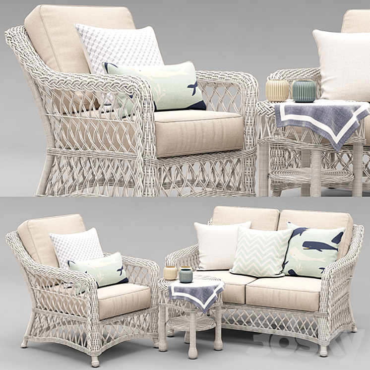 HAMPTON SEATING IN IVORY FINISH 