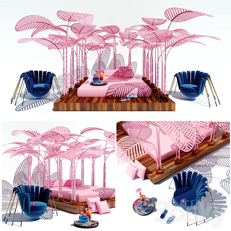 LE REFUGE FLAMINGO PINK MARK ANGE 