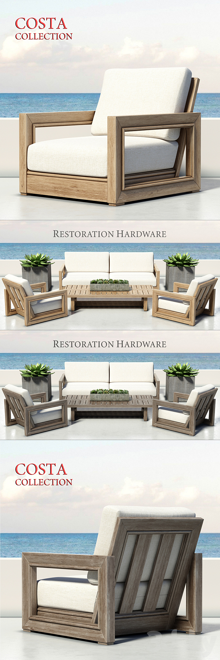 RESTORATION HARDWARE COSTA COLLECTION 