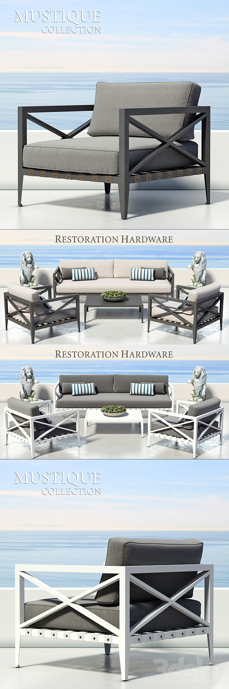 RESTORATION HARDWARE MUSTIQUE COLLECTION 