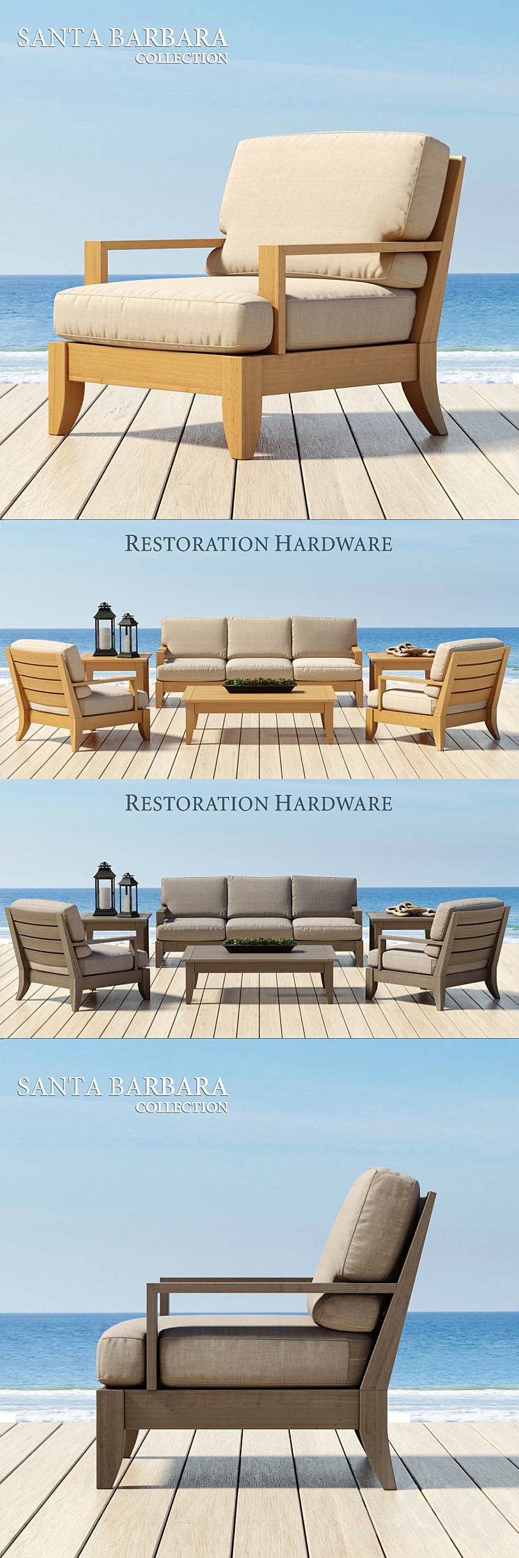 RESTORATION HARDWARE SANTA BARBARA COLLECTION 