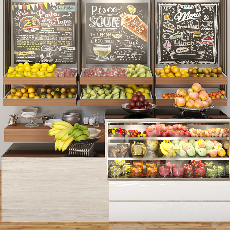 A_SMALL_SHOWCASE_IN_A_SUPERMARKET_WITH_A_LARGE_SELECTION_OF_FRUITS 