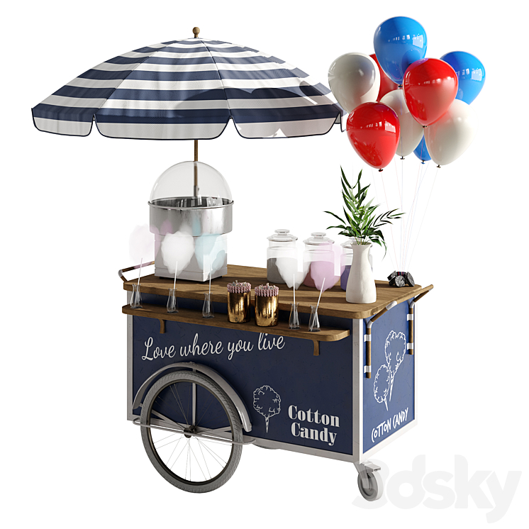 COTTON CANDY CART 