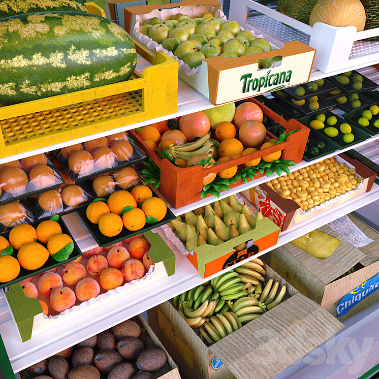 KIT ENVIRONMENT FOR THE STORE FRUIT DEPARTMENT 